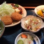 関西みなみ - ミンチカツと豆腐田楽（700円）