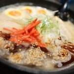 百戦麺磨　鬼武者 - ブタ塩（味玉トッピング