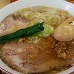 支那そば心麺 - 支那そば心麺　塩ワンタンチャーシュー麺+味玉