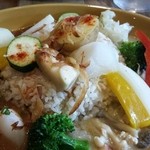 kunsei lover fumo - 2種盛りカレー温野菜トッピング