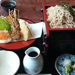 そば処幸山 - 天ざる蕎麦特盛（3段）（税込1，990円）