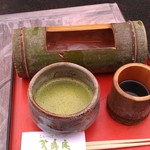 芳魂庵 - H27/4くずきり、抹茶付き