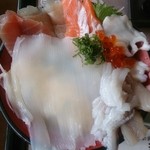 池田屋 - 白イカ海鮮丼