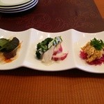 ヴェスタ - ランチの前菜３種