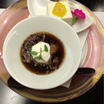 柏屋旅館 - デザート：パンナコッタとコーヒーゼリー　2015.12