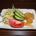 Sumibiyakiniku Shinsai - スタミナ定食のセットのサラダ