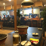 塩焼きホルモン 剛 - 2016年1月中旬 座敷からカウンターを。