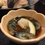 塩焼きホルモン 剛 - 2016年1月中旬  サービスでくれた長崎県産のナマコ。