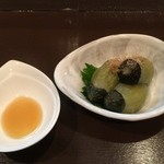 よねさん - ひすい茄子の白醤油仕立て