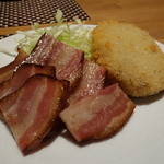 京都 中勢以 月 - ☆コロッケ＆ベーコン炙り(*^^)v☆