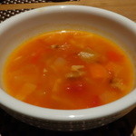 京都 中勢以 月 - ☆スープはミネストローネ風☆