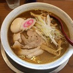 栄昇らーめん - 最強煮干味噌（にぼみそ）ラーメン（750円）、麺大盛（+50円）、味玉（50円）※年末イベント12/31日限定メニュー