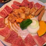 焼肉三茶 住吉店 - 焼肉セット（食いかけ。）