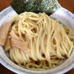 麺や 司 - 濃厚つけ麺　麺アップ