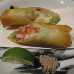 小料理 すず乃 - アボカドと海老の春巻き