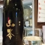 JapaneseBarKATSU - 【H27.1.16】＠１階。山本純米吟醸潤黒-ピュアブラック。