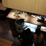 JapaneseBarKATSU - 【H27.1.16】２階から１階を見おろす。