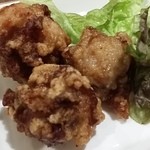 JapaneseBarKATSU - 【H27.1.16】＠１階。先ずはハートランド生と唐揚げから(^^ゞ