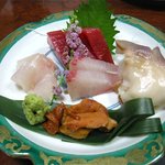 うず潮 - 造里：鮪、真鯛、鱸、ホッキ貝、ウニ〜