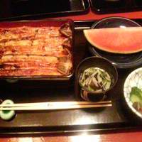 うなぎ割烹 大江戸 - 「いかだ三本」蓋開けてみました
