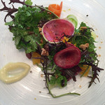 ル・ジュー・ドゥ・ラシエット  - フランス産鴨とオレンジのサラダ