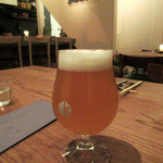 monk - 京都醸造の生ビール、メニューには一期一会と表記 800円+税