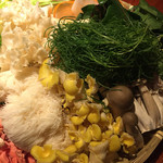 かがやき - 2016.1（２階）：きのこ＆野菜盛り