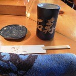 拓寿司 - おしぼりも少し大きめで非常に良い。