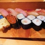 拓寿司 - 上寿司1,800円税抜き。