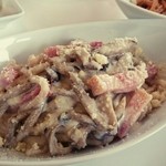 クオーレ ヴェルデ - ランチ:キノコとパンツェッタのクリームソース