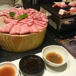 長屋門 桒はら - タレは桃、おろし、醤油ベース