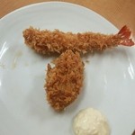 とんかつ山家 - 海老270円 、 カキフライ160円 