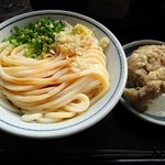 上野製麺所 - しょうゆうどん&舞茸天ぷら