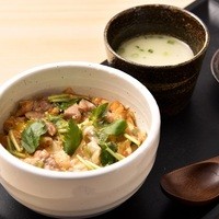 丹波黒鶏の親子丼(小)