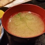 北陸旬彩 きど新 - ランチ定食のお味噌汁です