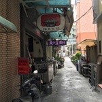 金温州餛飩大王 - 鹽埕埔駅3番出口からすぐです。開店前に撮ったので人はいませんが、開店後は大勢の人たちで溢れかえります