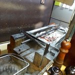 串焼き 道久 - 備長炭を使用しています