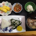 ドライブインみちしお - 朝のおむすびセット　480円