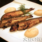 コンフル - 鮎のコンフィ 南高梅の泡