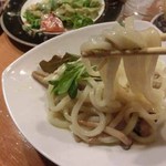 うどんのペペロンチーノ