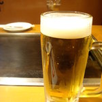 鶴橋風月 - まずはビールでしょう～