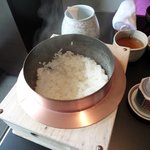 ＨＡＮＡ吉兆 - お釜の中　湯気が～～～！