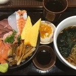 いなせ庵 イオンモール大日店 - 七種の海鮮丼 そばセット