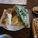 MK cafe' - うどんセットの天ぷら