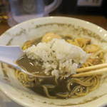 中華そば まるたけ - 味玉こいにぼ中華そば800円ごはんひたし