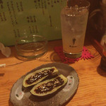 たちのみ 廻り道 - なす田楽/グレープフルーツサワー