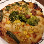 46575209 - 野菜とゴマソースのフォカッチャ@220円 でかい！