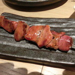 鳥男 - 肝レア焼き（180円）絶品♪