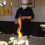 食房 小川 - 目の前での調理は、嬉しかったです❤︎