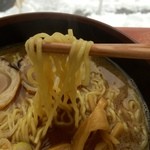 Akita Daigaku - 津軽濃厚煮干しラーメン 麺アップ